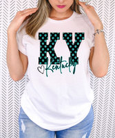 Faux Glitter Kentucky Doodle DTF Print