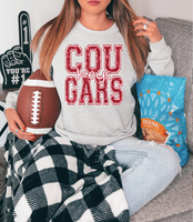 Keys Cougars Varsity Glitter Effect DTF Print