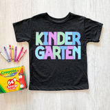 Back To School Elementary Pastel Bookworm DTF Print