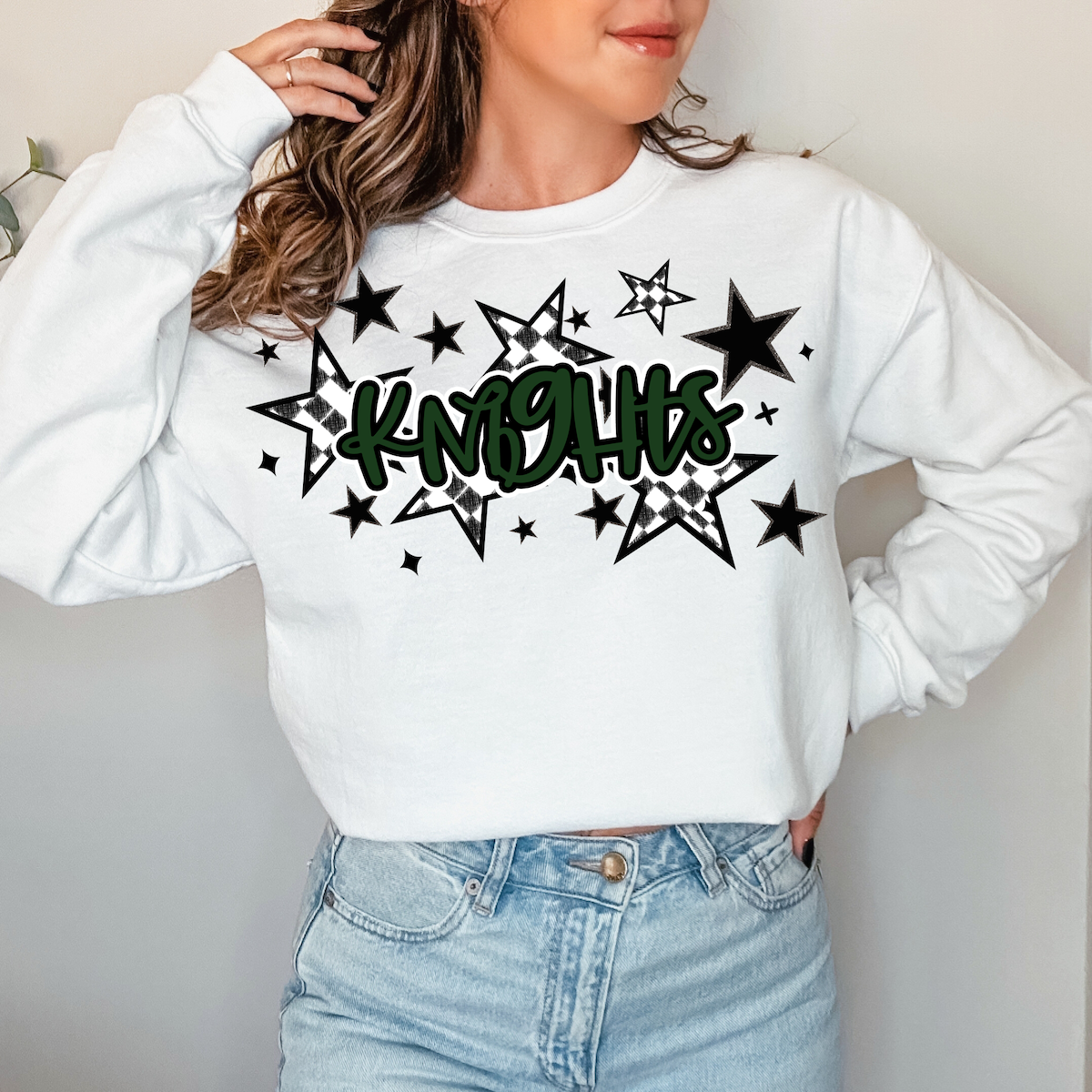Knights Retro Star DTF Print