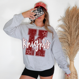 Knights Stripes Varsity Team DTF Print
