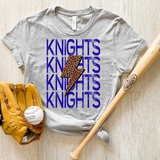 Knights Baseball Bolt DTF Print