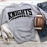 Knights Football Arched DTF Print