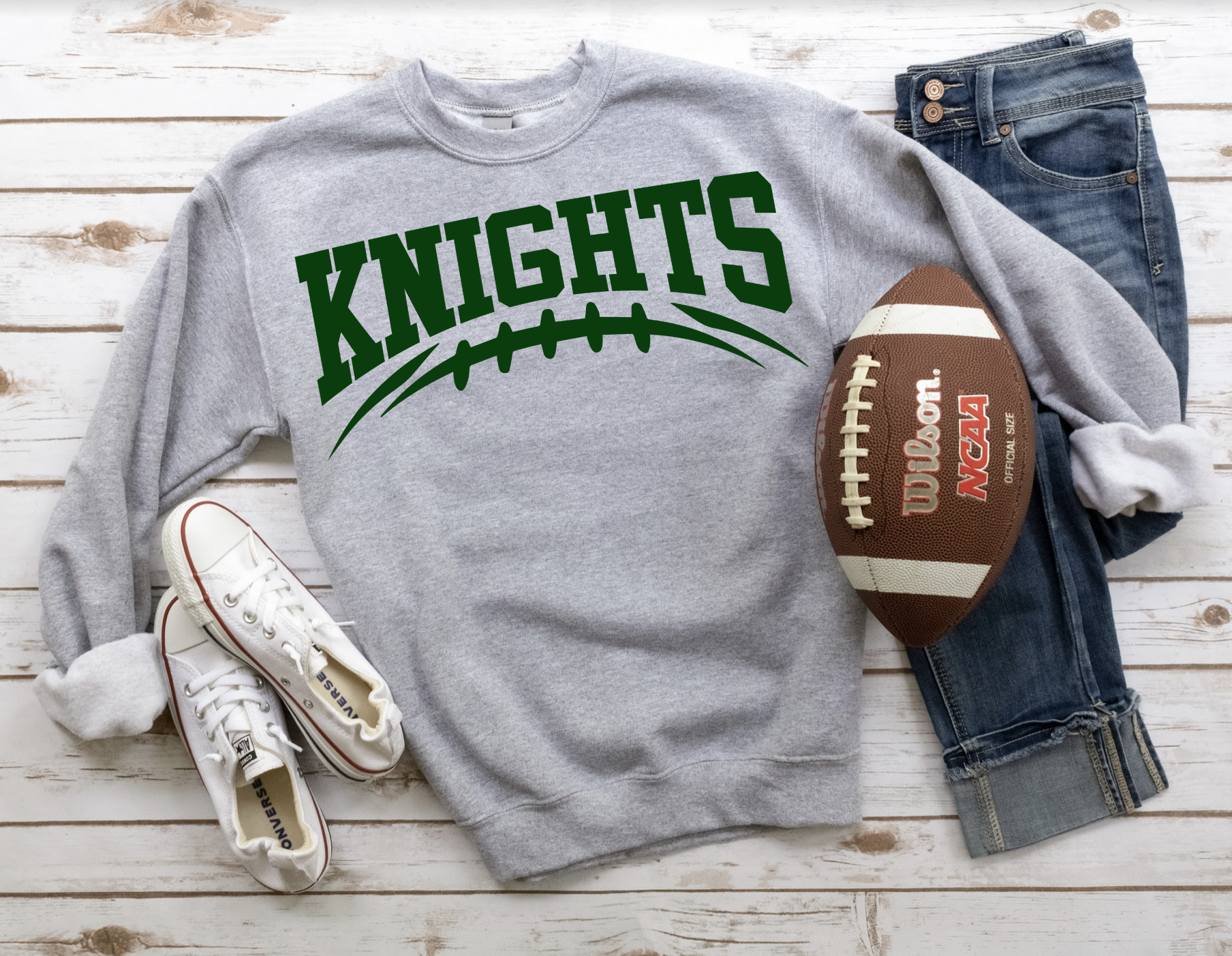 Knights Football Arched DTF Print