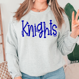 Knights Dotted Doodle DTF Print