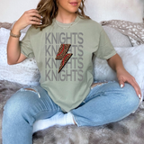 Knights Baseball Bolt DTF Print