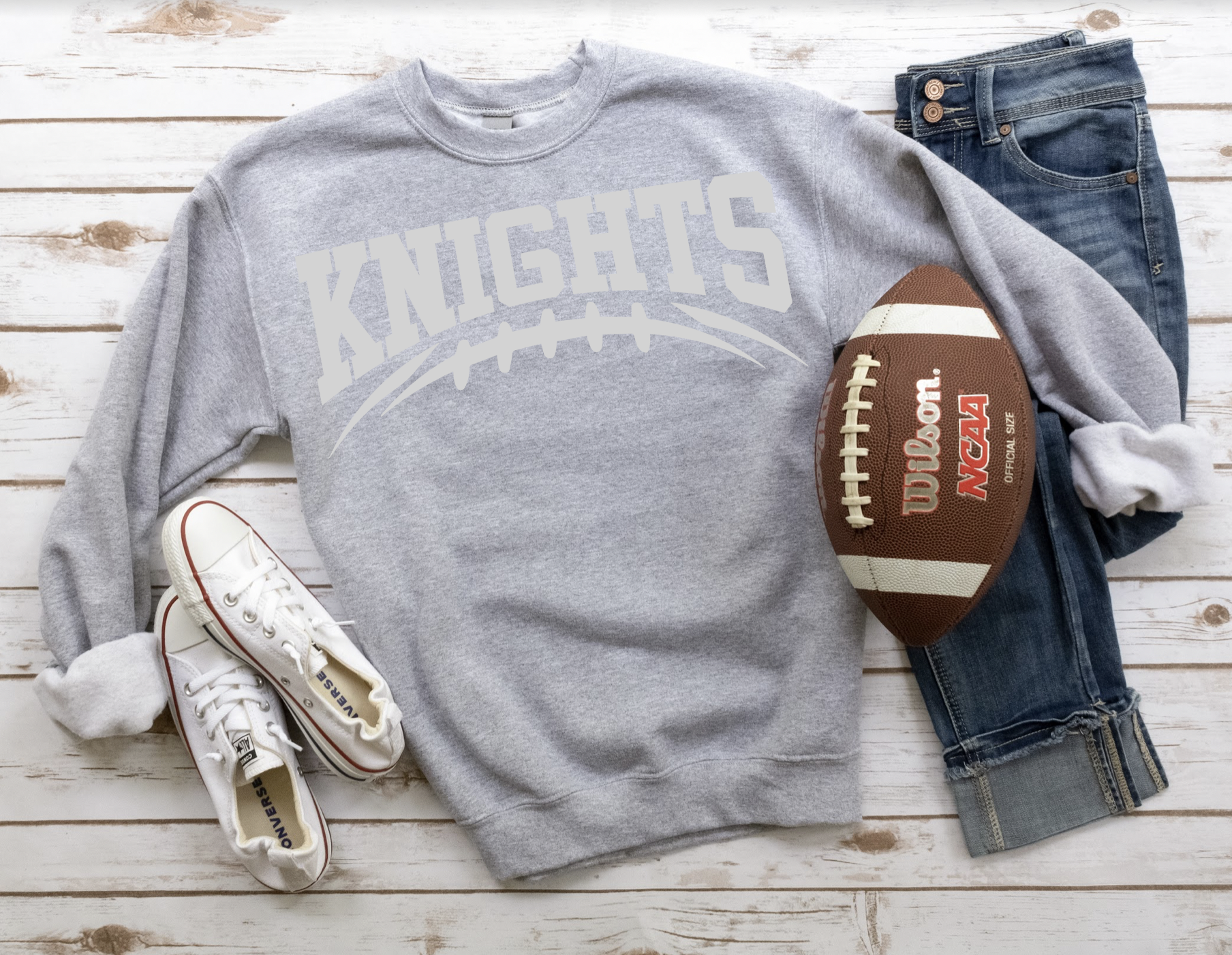 Knights Football Arched DTF Print