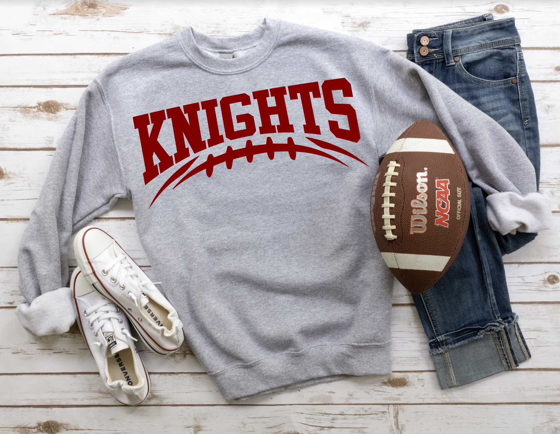 Knights Football Arched DTF Print