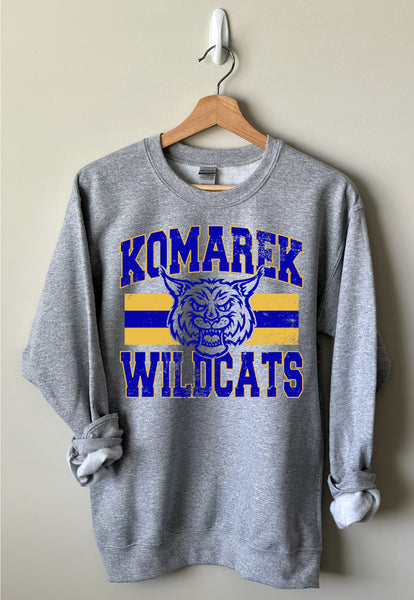 Classic Hometown Komarek Wildcats DTF Print