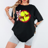 Lady Owls Coquette Softball Spirit DTF Print