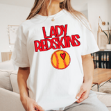 Lady Redskins Softball DTF Print