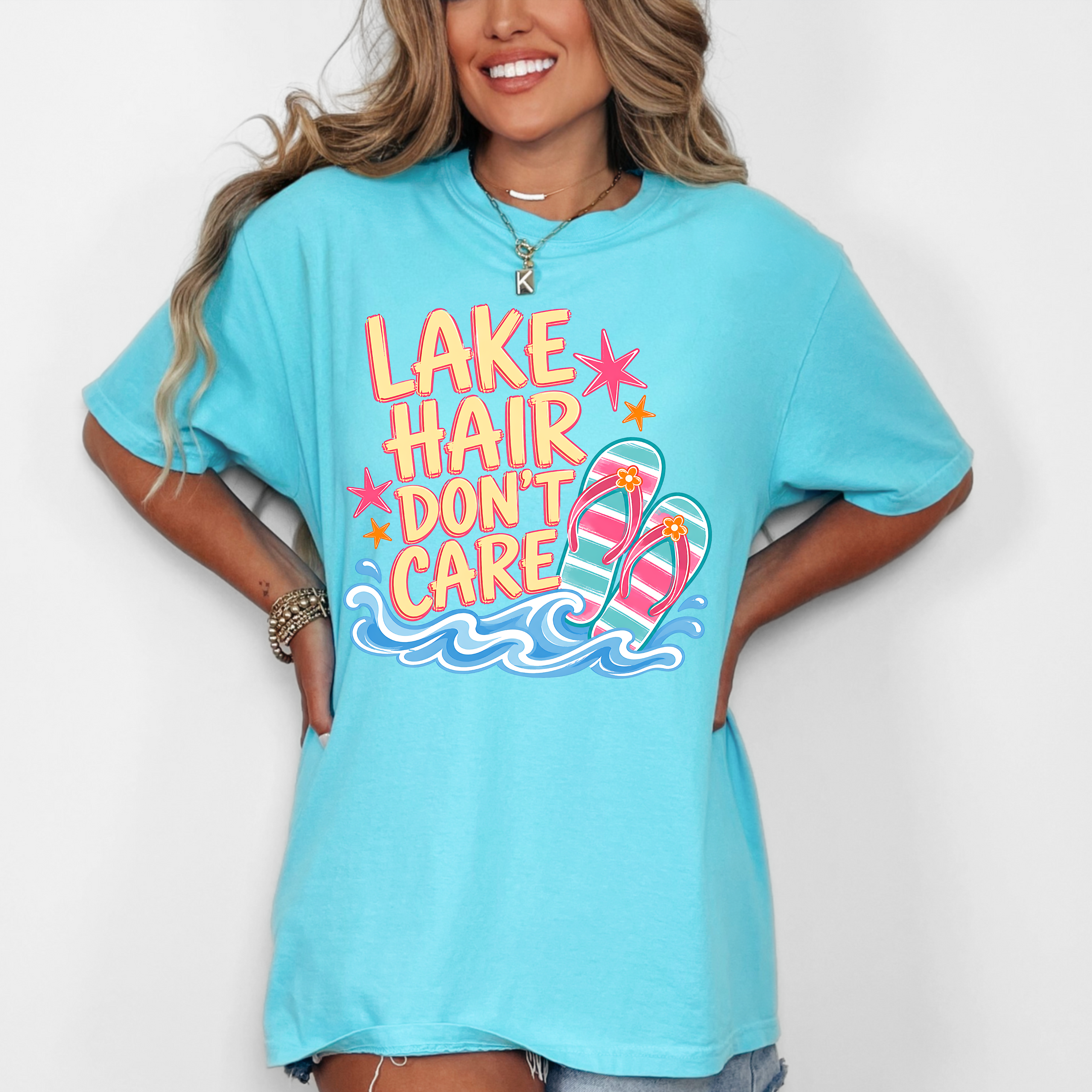 Lake Hair Dont Care DTF Print
