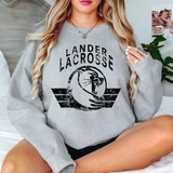 Lander Lacrosse Grunge DTF Print