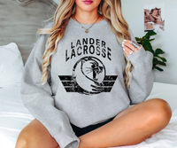Lander Lacrosse Grunge DTF Print