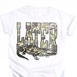 Later Gator Camo DTF Print