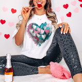 Valentine Abstract Heart DTF Print