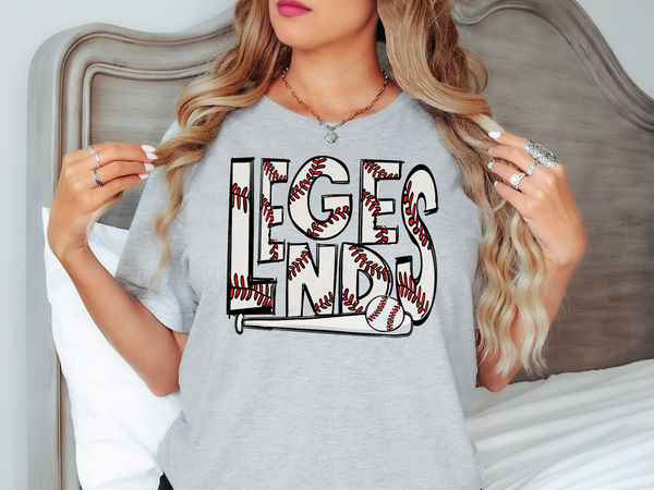 Legends Baseball Doodle DTF Print