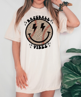 Leopard Baseball Vibes DTF Print