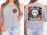 Let's Go Cougars Floral 01 DTF Print