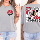 Let's Go Indians Floral 01 DTF Print