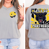Let's Go Panthers Floral 01 DTF Print