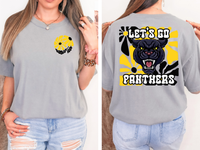 Let's Go Panthers Floral 01 DTF Print