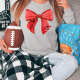 Lets Go Tops Watercolor Bow DTF Print