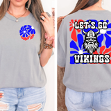 Let's Go Vikings Floral 02 DTF Print