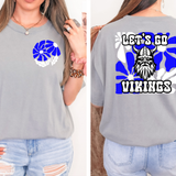 Let's Go Vikings Floral 01 DTF Print