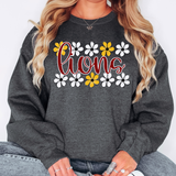 Lions Daisy Row DTF Print