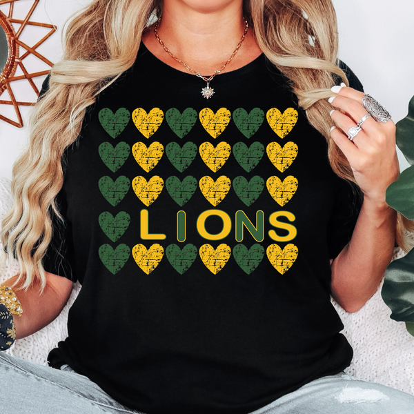 Lions Heart Collage DTF Print