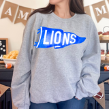 Lions Watercolor Pennant DTF Print