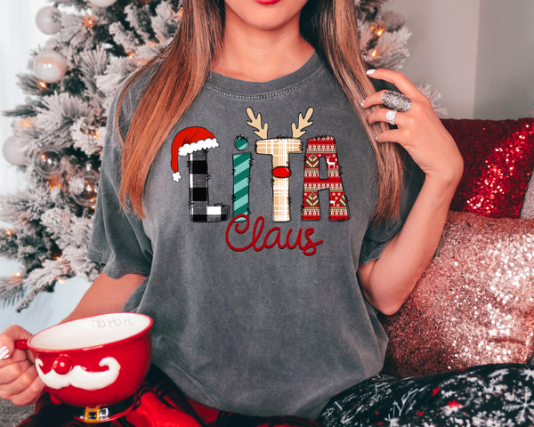 Lita Claus Christmas DTF Print