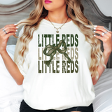 Little Reds Matching Stacked Camo Greens DTF Print