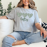 Loftis Checker Heart Trio DTF Print