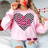 Loftis Valentine Checker Heart DTF Print