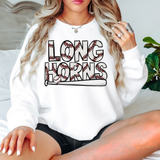 Longhorns Baseball Doodle 02 DTF Print