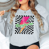 Longhorns Checker Bolt Distressed DTF Print