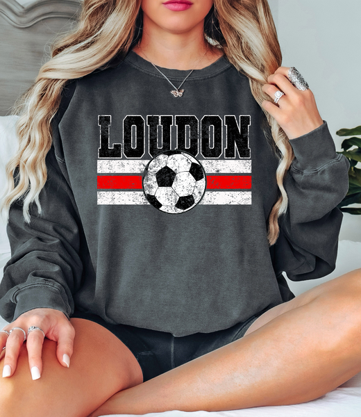 Loudon Soccer Grunge DTF Print