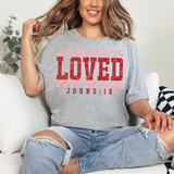 Loved John 3:16 checkerDTF Print
