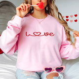 Love Heart Row DTF Print