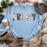 Grammy Christmas Doodle DTF Print