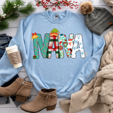 Nana Christmas Doodle DTF Print