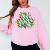 Lucky VIbes Watercolor Shamrock DTF Print