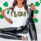 Lucky Word Art DTF Print