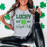 Lucky Cowgirl Club DTF Print
