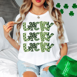 Lucky Repeat Doodle DTF Print