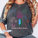 Lucky to be a Mom DTF Print
