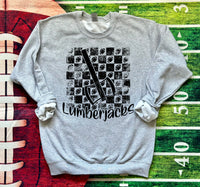 Distressed Checker Football Lumberjacks DTF Print