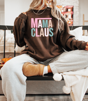 Mama Claus Checker Christmas DTF Print